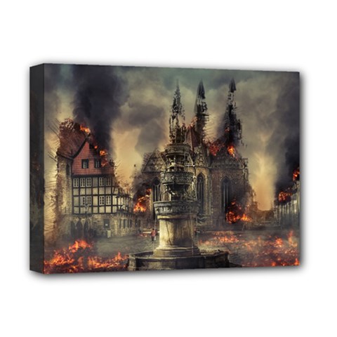 Braunschweig-city-lower-saxony Deluxe Canvas 16  X 12  (stretched) 