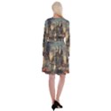 Braunschweig-city-lower-saxony Long Sleeve Velvet Front Wrap Dress View2