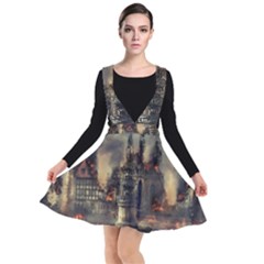 Braunschweig-city-lower-saxony Plunge Pinafore Dress