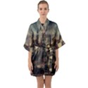 Braunschweig-city-lower-saxony Half Sleeve Satin Kimono  View1