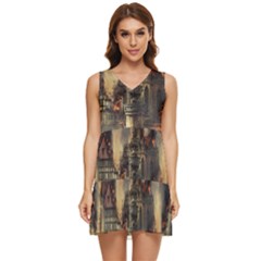 Braunschweig-city-lower-saxony Tiered Sleeveless Mini Dress