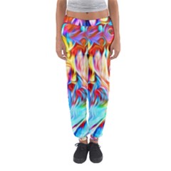 Background-drips-fluid-colorful- Women s Jogger Sweatpants