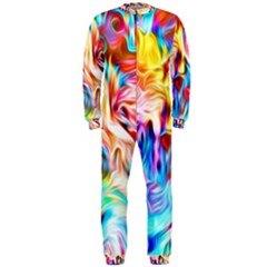 Background-drips-fluid-colorful- Onepiece Jumpsuit (men) by Jancukart