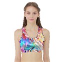 Background-drips-fluid-colorful- Sports Bra with Border View1