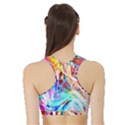 Background-drips-fluid-colorful- Sports Bra with Border View2