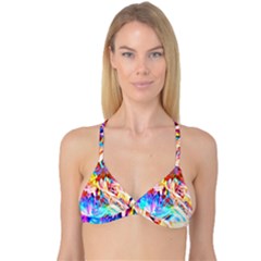 Background-drips-fluid-colorful- Reversible Tri Bikini Top