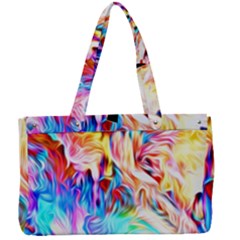 Background-drips-fluid-colorful- Canvas Work Bag