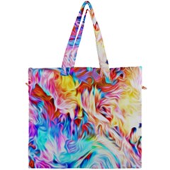 Background-drips-fluid-colorful- Canvas Travel Bag