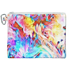 Background-drips-fluid-colorful- Canvas Cosmetic Bag (xxl)