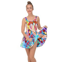 Background-drips-fluid-colorful- Inside Out Casual Dress