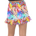 Background-drips-fluid-colorful- Fishtail Mini Chiffon Skirt View2