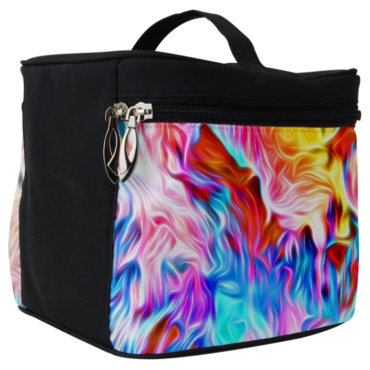 Background-drips-fluid-colorful- Make Up Travel Bag (Big)