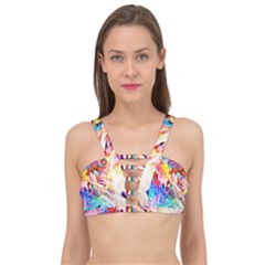 Background-drips-fluid-colorful- Cage Up Bikini Top