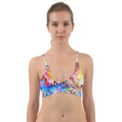 Background-drips-fluid-colorful- Wrap Around Bikini Top