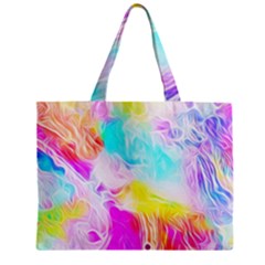 Background-drips-fluid-colorful Zipper Mini Tote Bag