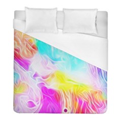 Background-drips-fluid-colorful Duvet Cover (full/ Double Size) by Jancukart