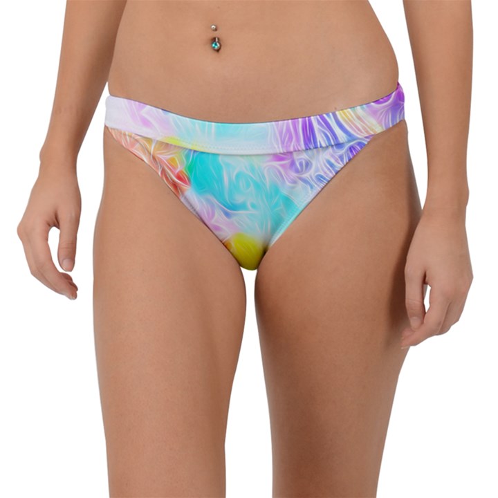 Background-drips-fluid-colorful Band Bikini Bottom