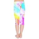 Background-drips-fluid-colorful Kids  Capri Leggings  View2