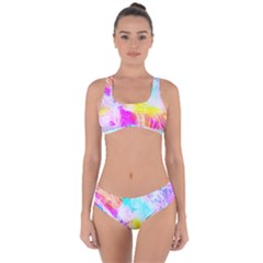 Background-drips-fluid-colorful Criss Cross Bikini Set