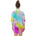 Background-drips-fluid-colorful Open Front Chiffon Kimono View2