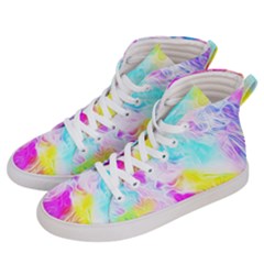 Background-drips-fluid-colorful Men s Hi-top Skate Sneakers