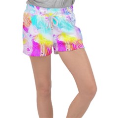 Background-drips-fluid-colorful Velour Lounge Shorts