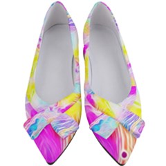 Background-drips-fluid-colorful Women s Bow Heels