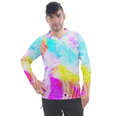 Background-drips-fluid-colorful Men s Pique Long Sleeve Tee