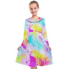 Background-drips-fluid-colorful Kids  Midi Sailor Dress