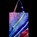 Painting-abstract-blue-pink-spots Zipper Classic Tote Bag View2