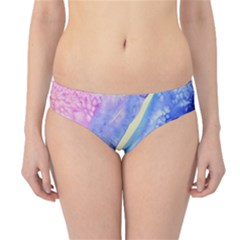 Painting-abstract-blue-pink-spots Hipster Bikini Bottoms