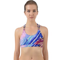 Painting-abstract-blue-pink-spots Back Web Sports Bra