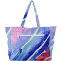 Painting-abstract-blue-pink-spots Simple Shoulder Bag View3