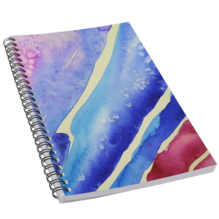 Painting-abstract-blue-pink-spots 5.5  x 8.5  Notebook