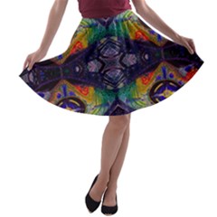 Phronesis-awareness-philosophy A-line Skater Skirt