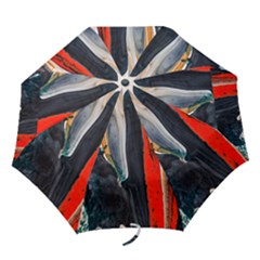 Art-modern-painting-background Folding Umbrellas