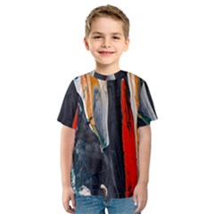 Art-modern-painting-background Kids  Sport Mesh Tee