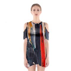 Art-modern-painting-background Shoulder Cutout One Piece Dress by Jancukart