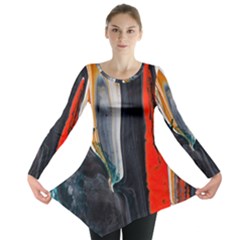 Art-modern-painting-background Long Sleeve Tunic  by Jancukart