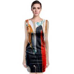 Art-modern-painting-background Classic Sleeveless Midi Dress by Jancukart