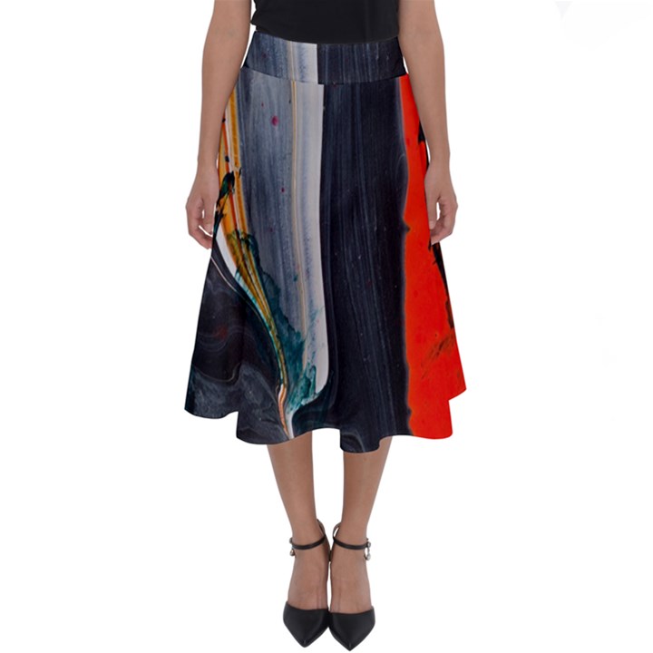 Art-modern-painting-background Perfect Length Midi Skirt