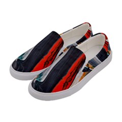 Art-modern-painting-background Women s Canvas Slip Ons