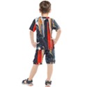 Art-modern-painting-background Kids  Tee and Shorts Set View2