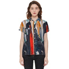 Art-modern-painting-background Short Sleeve Pocket Shirt