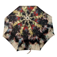 Ara-bird-parrot-animal-art Folding Umbrellas