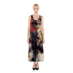 Ara-bird-parrot-animal-art Sleeveless Maxi Dress