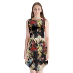 Ara-bird-parrot-animal-art Sleeveless Chiffon Dress  