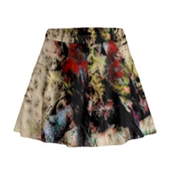 Ara-bird-parrot-animal-art Mini Flare Skirt by Jancukart