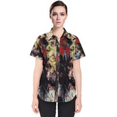 Ara-bird-parrot-animal-art Women s Short Sleeve Shirt