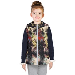 Ara-bird-parrot-animal-art Kids  Hooded Puffer Vest